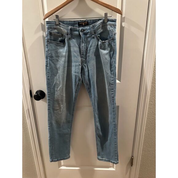 Ring of Fire Men's Slim Light Distress Jeans Size W33 L30 - Picture 1 of 11